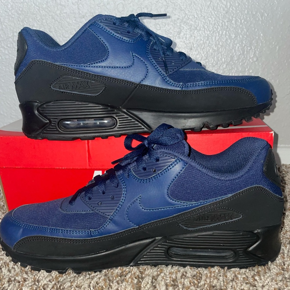 Nike Air Max 90/Size 12/Black/Midnight Navy